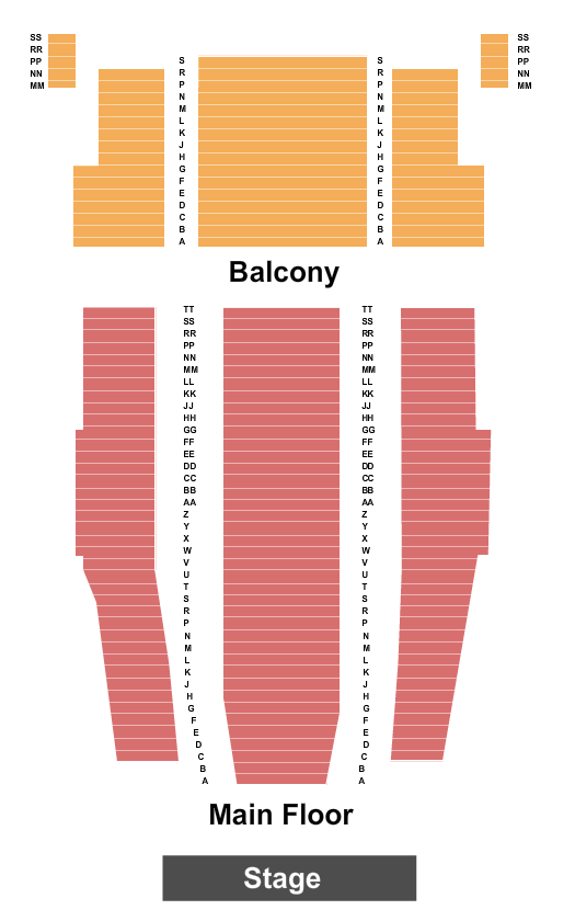 seating chart for Michigan Theater - Ann Arbor - Endstage - eventticketscenter.com