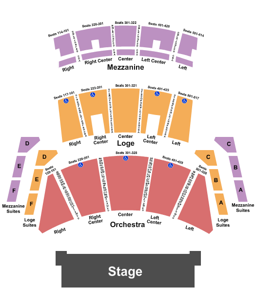 Peacock Theater - Los Angeles Endstage 2 Seating Chart