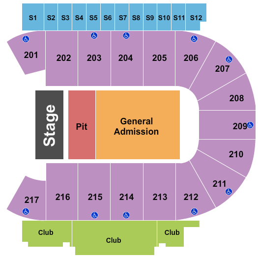 Mid-America Center Seating Chart