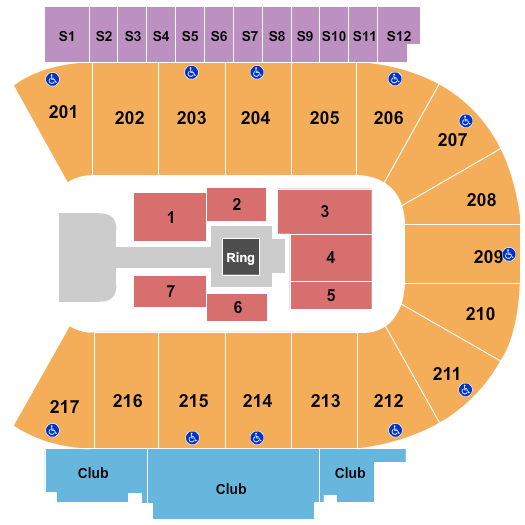 Mid-America Center Wrestling Seating Chart