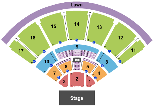 MidFlorida Credit Union Amphitheatre Seating Chart - Tampa