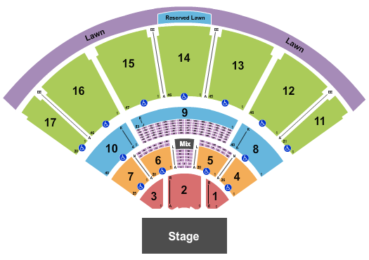 MidFlorida Credit Union Amphitheatre At The Florida State Fairgrounds End Stage Seating Chart