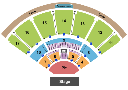 MidFlorida Credit Union Amphitheatre At The Florida State Fairgrounds End Stage GA Pit 2 Seating Chart