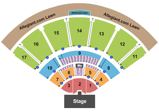 MidFlorida Credit Union Amphitheatre At The Florida State Fairgrounds seating chart event tickets center