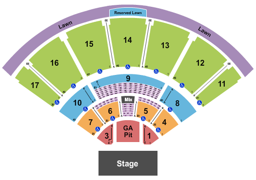 MidFlorida Credit Union Amphitheatre At The Florida State Fairgrounds seating chart event tickets center