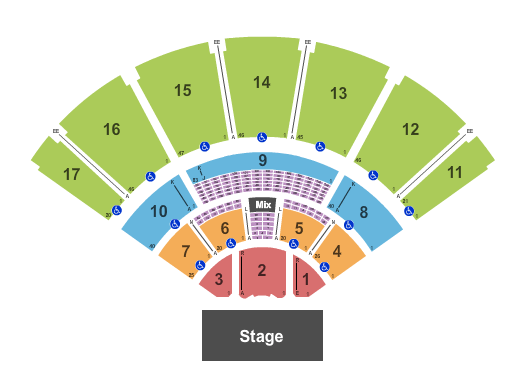 MidFlorida Credit Union Amphitheatre At The Florida State Fairgrounds Endstage No Lawn Seating Chart