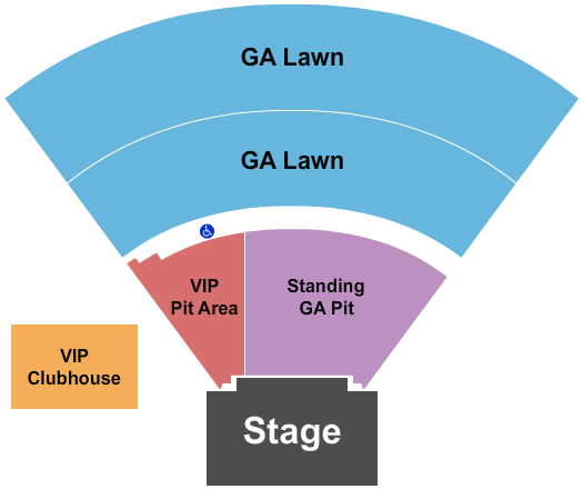 Midland County Amphitheater Endstage Pit & VIP Pit/GA Lawn Seating Chart