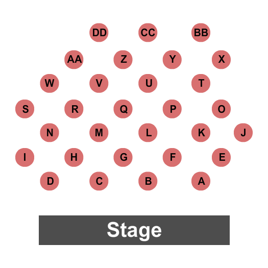 Midland Theatre - OH Endstage Tables Seating Chart