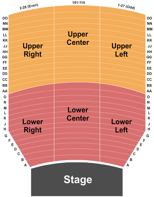 Midway Independent School District Performing Arts Center End Stage Seating Chart
