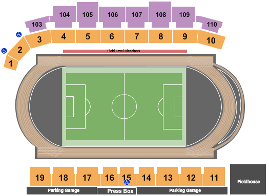 Mike Myers Stadium Track and Field Seating Chart