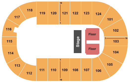 Mary Brown's Centre Endstage Half House Seating Chart
