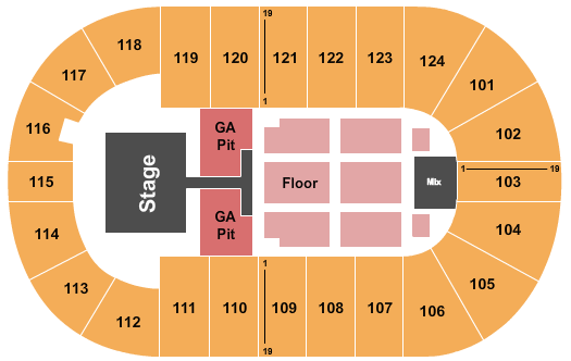Mary Brown's Centre Old Dominion Seating Chart
