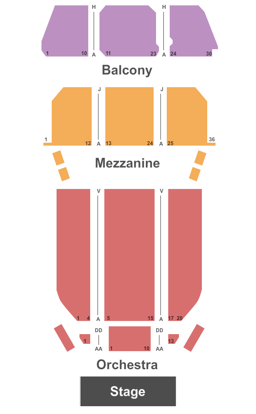 Allentown Symphony Miller Symphony Hall Seating Chart