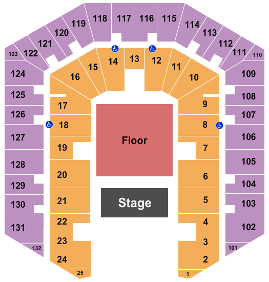 Millett Hall Endstage 2 Seating Chart