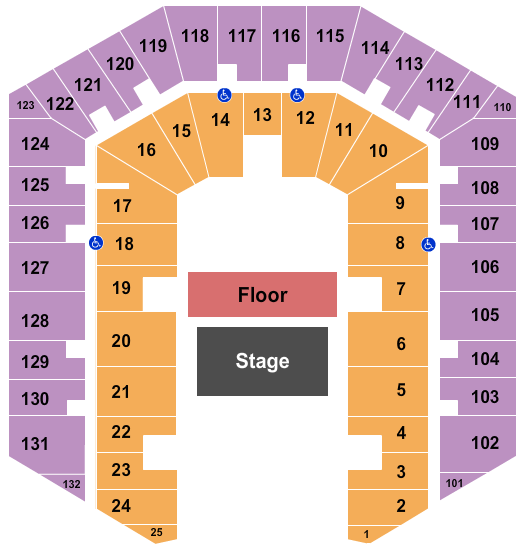 Millett Hall Half Stage Seating Chart