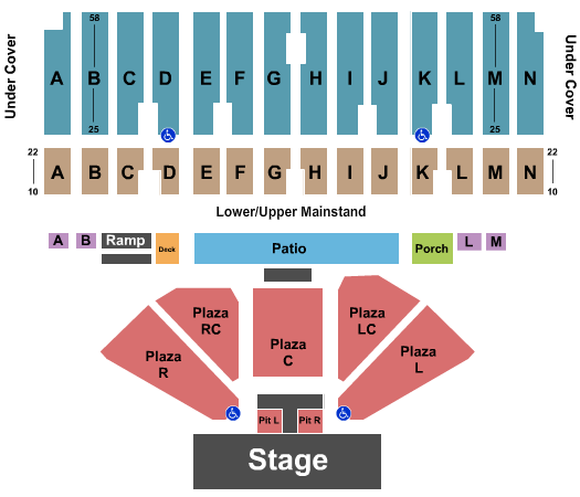 Minnesota State Fair Grandstand End Stage GA Pit Seating Chart