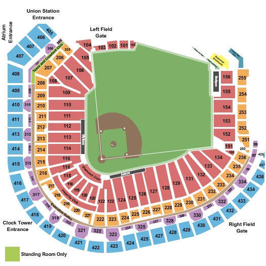 seating chart for Minute Maid Park - Baseball - eventticketscenter.com