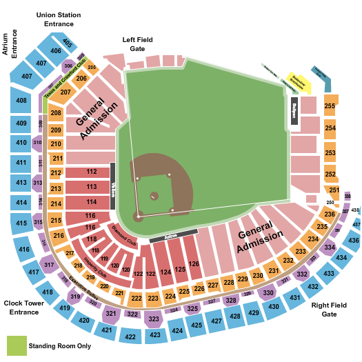 Minute Maid Park Baseball GA Seating Chart