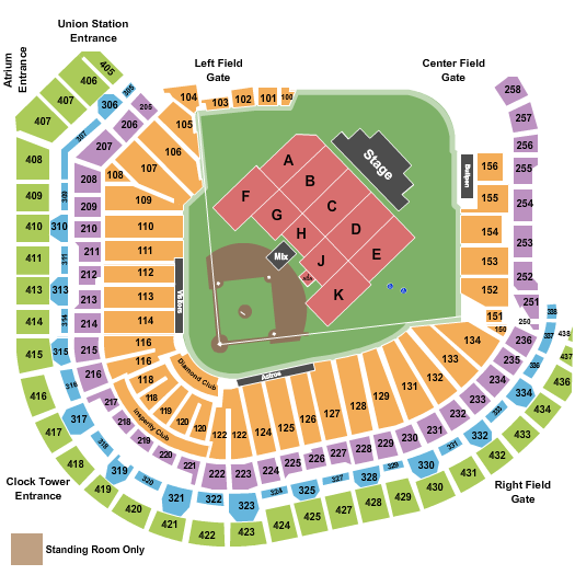 Minute Maid Park Seating Map