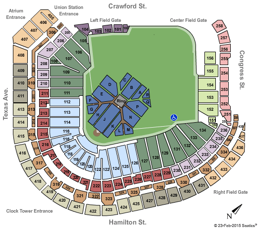 Minute Maid Park Boxing Seating Chart