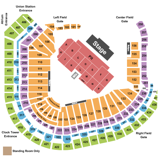 Minute Maid Park Guns N' Roses Seating Chart