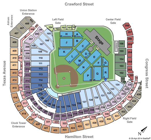 Minute Maid Park Jay Z and Beyonce Seating Chart