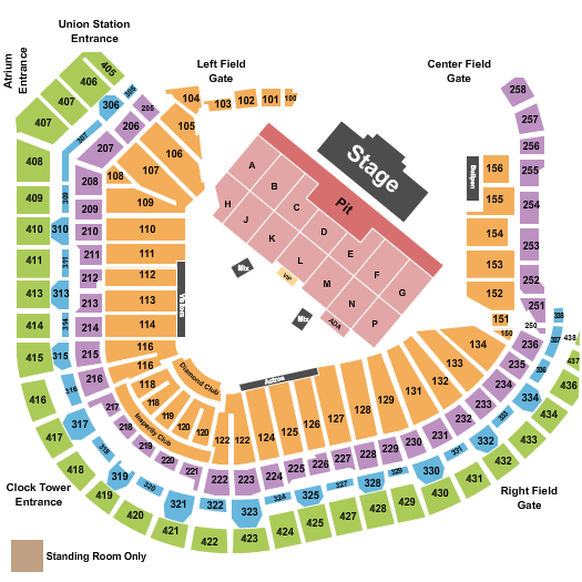 Minute Maid Park Red Hot Chili Peppers Seating Chart