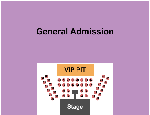 Mississippi Coast Coliseum Convention Center End Stage Tables Seating Chart