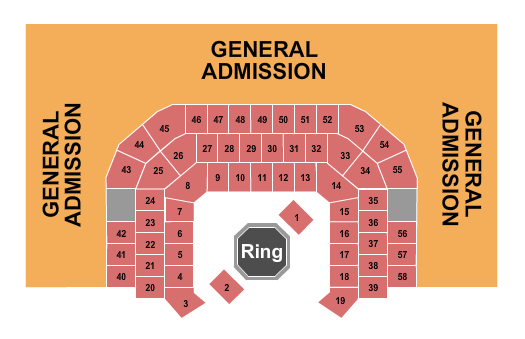 Mississippi Coast Coliseum Convention Center Fighting 2 Seating Chart