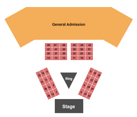 Mississippi Coast Coliseum Convention Center Fighting Seating Chart