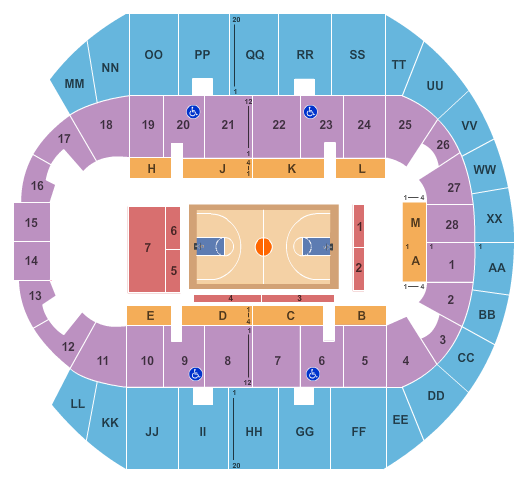Coliseum Seating Chart View