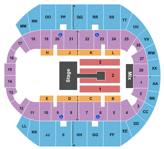 Mississippi Coast Coliseum Casting Crowns Seating Chart
