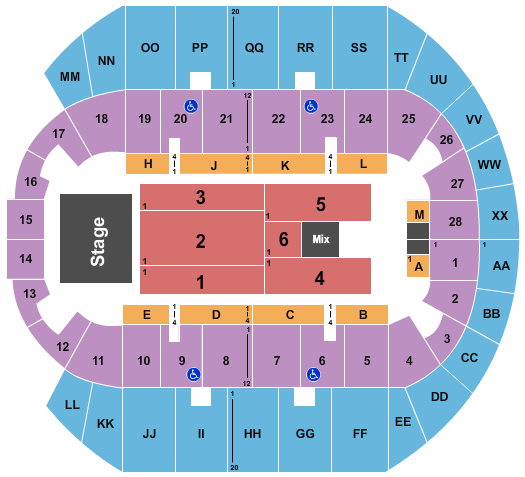 Mississippi Coast Coliseum Cher Seating Chart