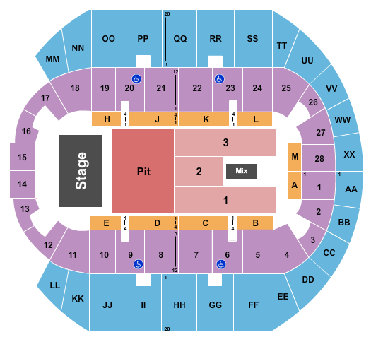 Mississippi Coast Coliseum Chris Stapleton Seating Chart