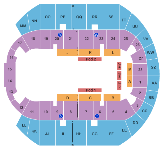 Mississippi Coast Coliseum Circus Seating Chart