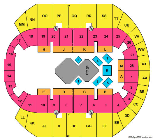 Mississippi Coast Coliseum Cirque Alegria Seating Chart
