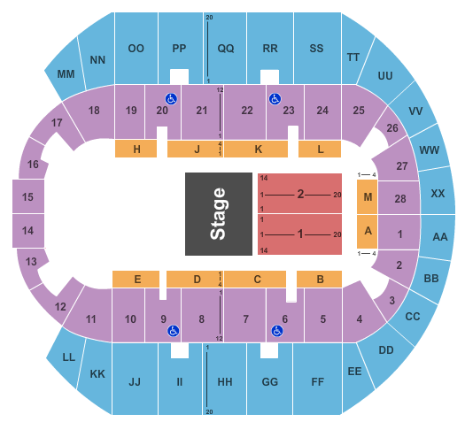 Mississippi Coast Coliseum Disney Live Seating Chart