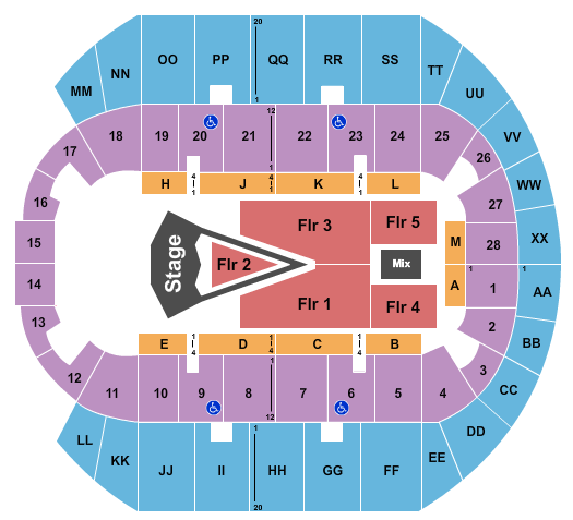 Mississippi Coast Coliseum For King and Country Seating Chart