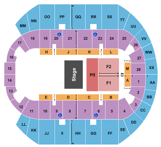 Mississippi Coast Coliseum Seating Chart