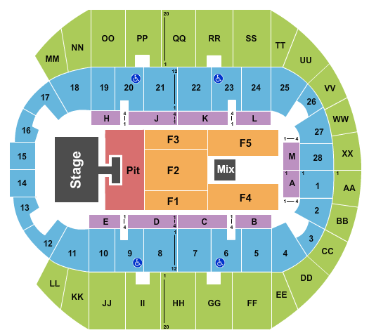 Mississippi Coast Coliseum Seating Chart