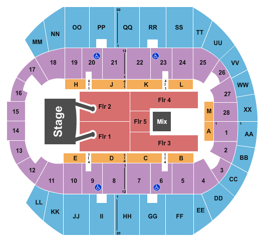 Mississippi Coast Coliseum Little Big Town Seating Chart