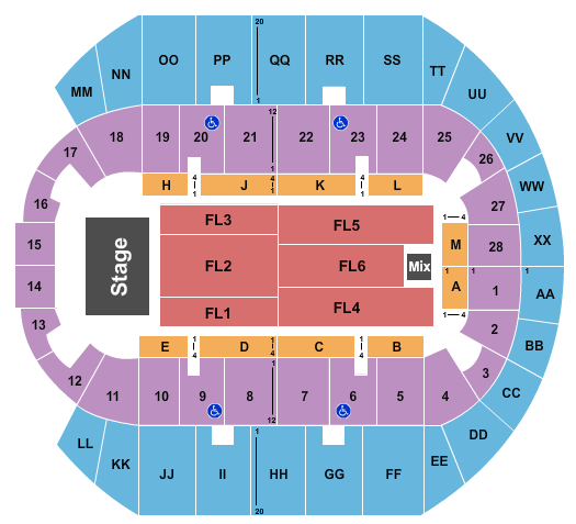 Mississippi Coast Coliseum Martin Lawrence 1 Seating Chart