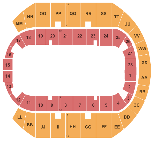 Mississippi Coast Coliseum Open Floor Seating Chart
