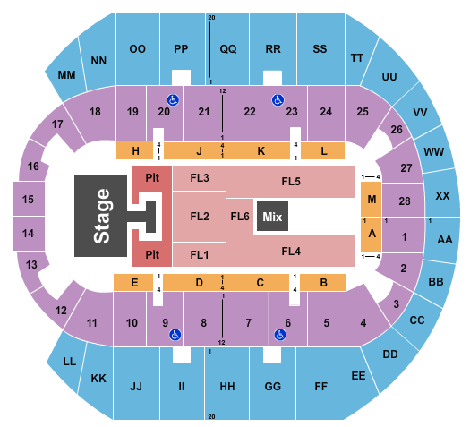 Mississippi Coast Coliseum Riley Green Seating Chart