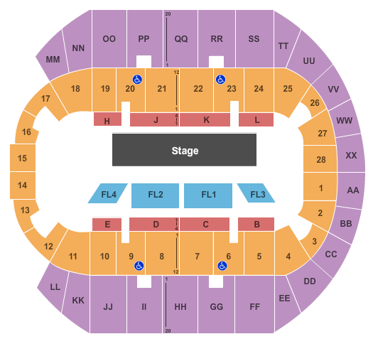 Mississippi Coast Coliseum Theater Seating Chart