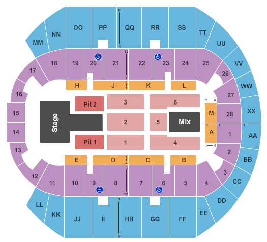 Mississippi Coast Coliseum Thomas Rhett Seating Chart