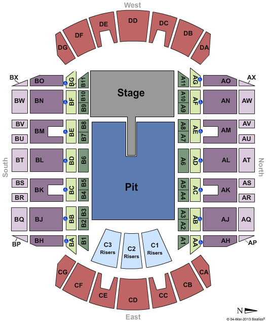 Mississippi Coliseum Shinedown Seating Chart