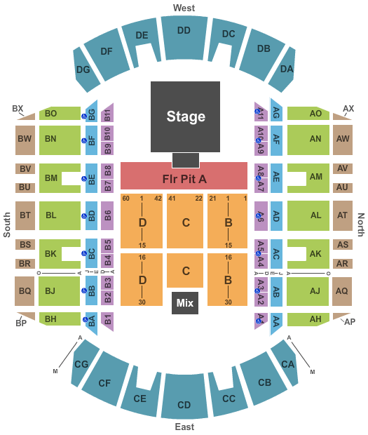 Mississippi Coliseum Alan Jackson Seating Chart