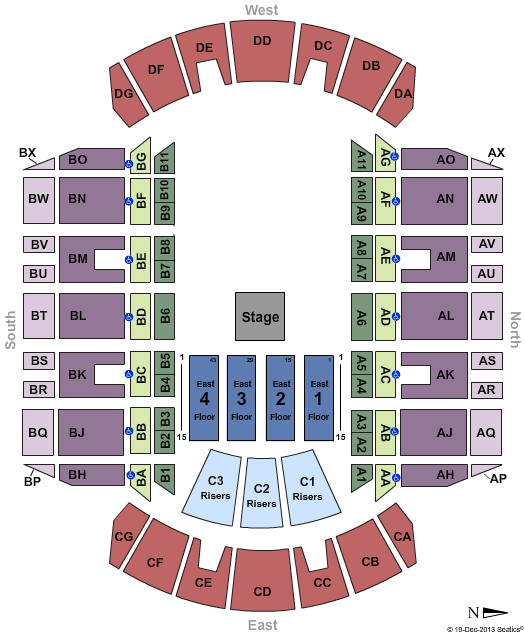 Mississippi Coliseum Half House Seating Chart