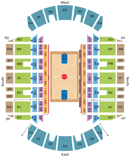 Jackson Ms Coliseum Seating Chart